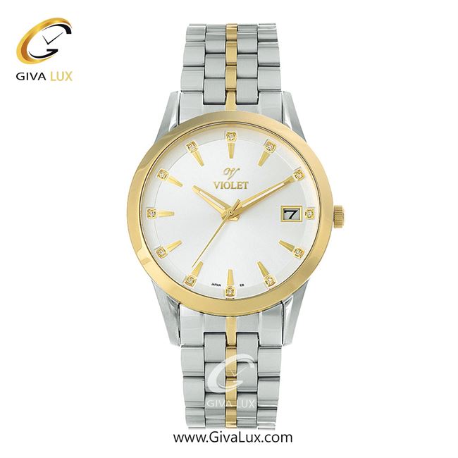 ساعت مچی اورجینال مردانه ویولت VIOLET نقره ای-طلایی | نقره ای-طلایی| نقره ای| کد رفرنس 0577/2